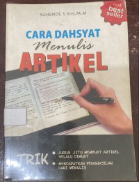 Image of Cara Dahsyat Menulis Artikel